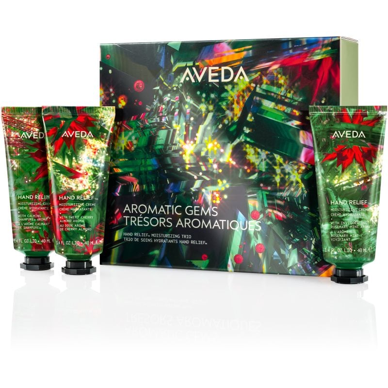 Aveda Holiday Aromatic Gems Hand Relief™ Moisturizing Trio коледен подаръчен комплект за ръце