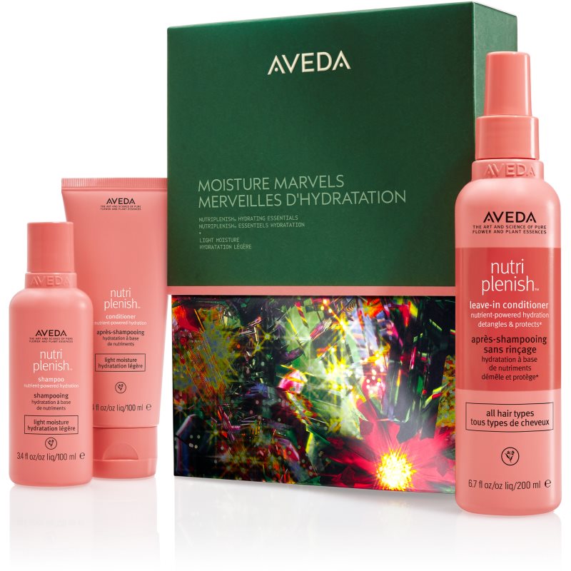 Aveda Holiday Moisture Marvels: Nutriplenish™ Hydrating Essentials Light коледен подаръчен комплект За коса - Комплект - Сравни цени от 1 магазин с безплатна доставка