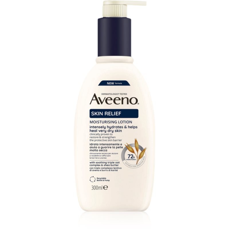 Aveeno Skin Relief Nourishing Lotion хидратиращо мляко за тяло за много суха кожа - Грижа за тяло - Сравни цени от 1 магазин с безплатна доставка