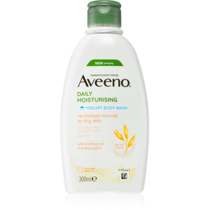 Aveeno Daily Moisturising Yoghurt body wash овлажняващ душ гел Apricot & Yoghurt - Грижа за тяло - Сравни цени от 1 магазин с безплатна доставка