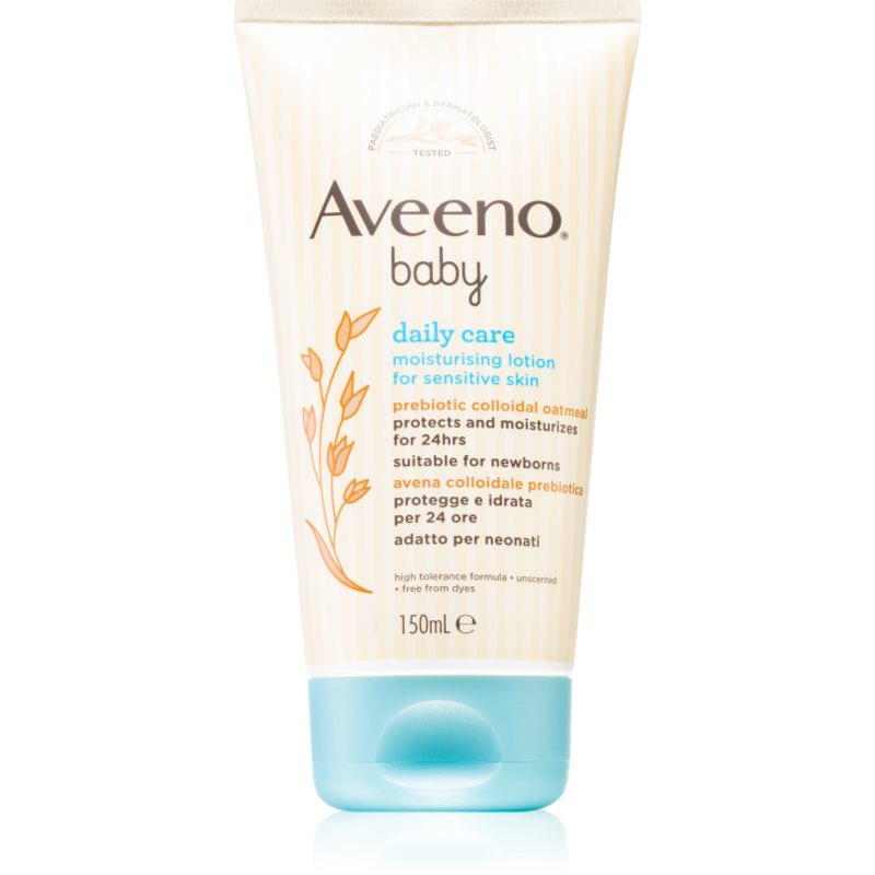 Aveeno Baby Moisturising lotion хидратиращ лосион за тяло за деца от раждането им - Грижа за тяло - Сравни цени от 1 магазин с безплатна доставка