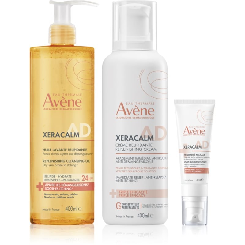 Avène XeraCalm A.D. Lipid-Replenishing Care Set комплект за суха към атопична кожа - Комплект - Сравни цени от 1 магазин с безплатна доставка
