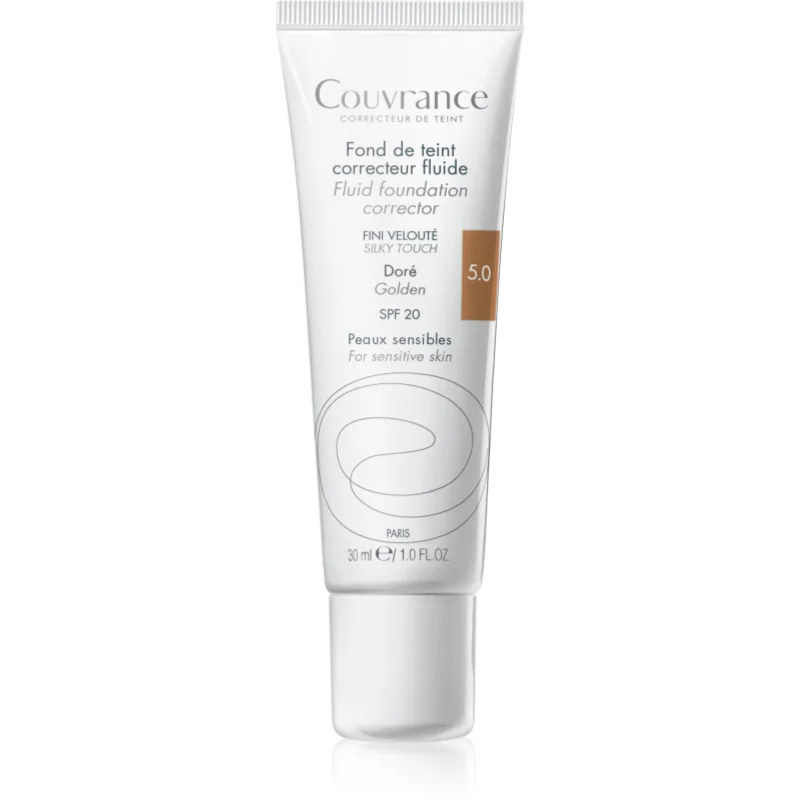 Avène Couvrance Fluid Foundation Corrector течен покривен фон дьо тен SPF 20 - Грим - Сравни цени от 1 магазин с безплатна доставка