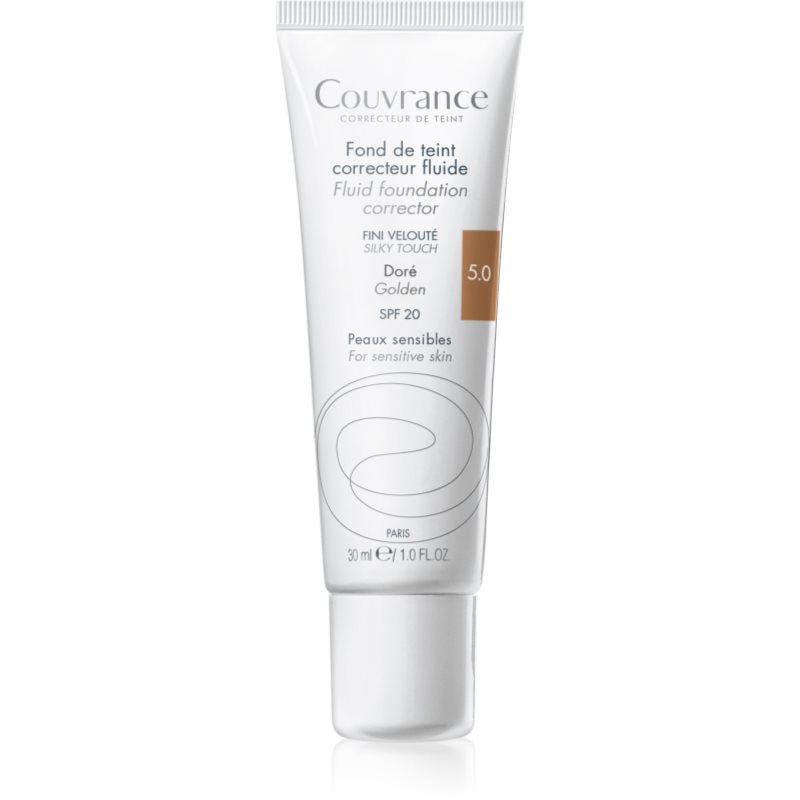 Avène Couvrance Fluid Foundation Corrector течен покривен фон дьо тен SPF 20 - Грим - Сравни цени от 1 магазин с безплатна доставка