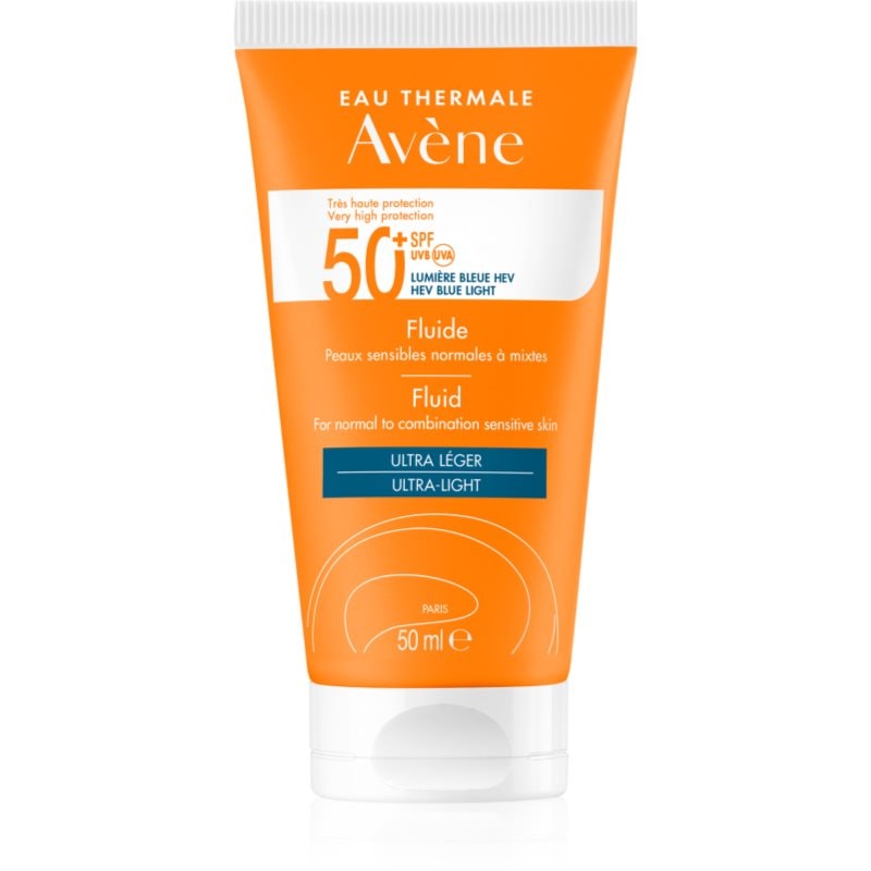 Avène Sun Fluid Ultra-Light слънцезащитен флуид за лице SPF 50+ - Грижа за лице - Сравни цени от 1 магазин с безплатна доставка