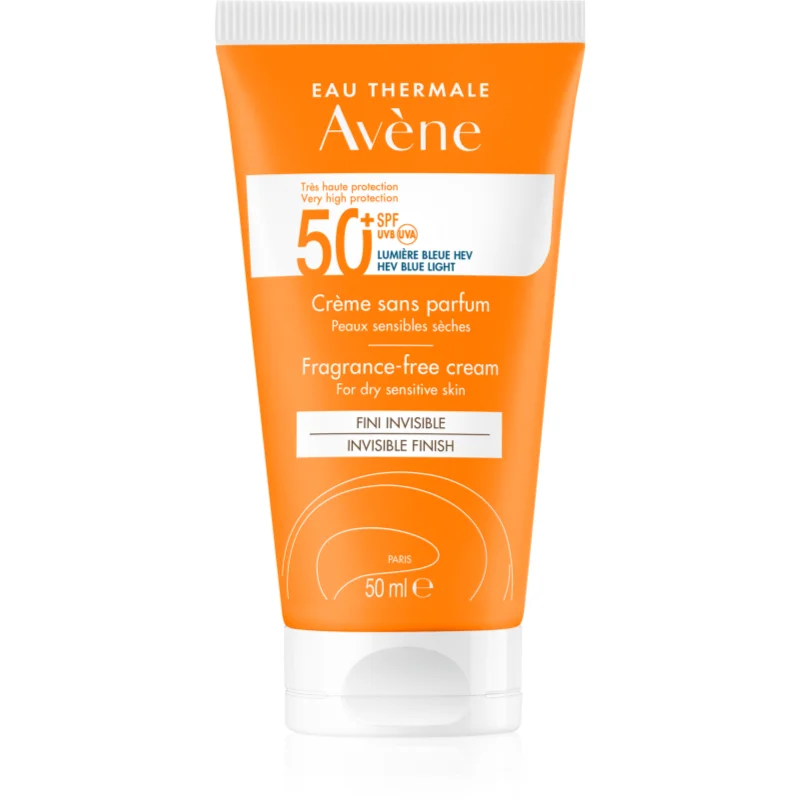 Avène Sun Fragrance-Free Cream слънцезащитен крем без парфюм SPF 50+ - Грижа за тяло - Сравни цени от 1 магазин с безплатна доставка