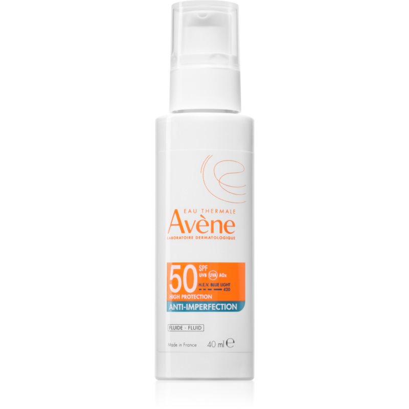 Avène Sun Anti-Imperfection Fluid защитен флуид за смесена и мазна кожа SPF 50 - Грижа за лице - Сравни цени от 1 магазин с безплатна доставка