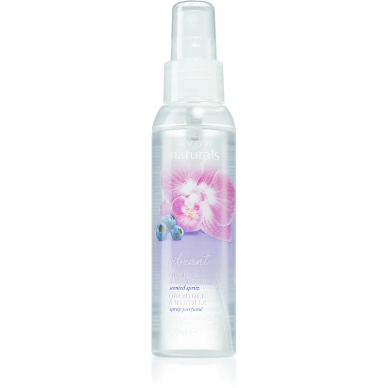 Avon Naturals Care Vibrant Orchid & Blueberry спрей за тяло с орхидея и ровинка - Грижа за тяло - Сравни цени от 1 магазин с безплатна доставка