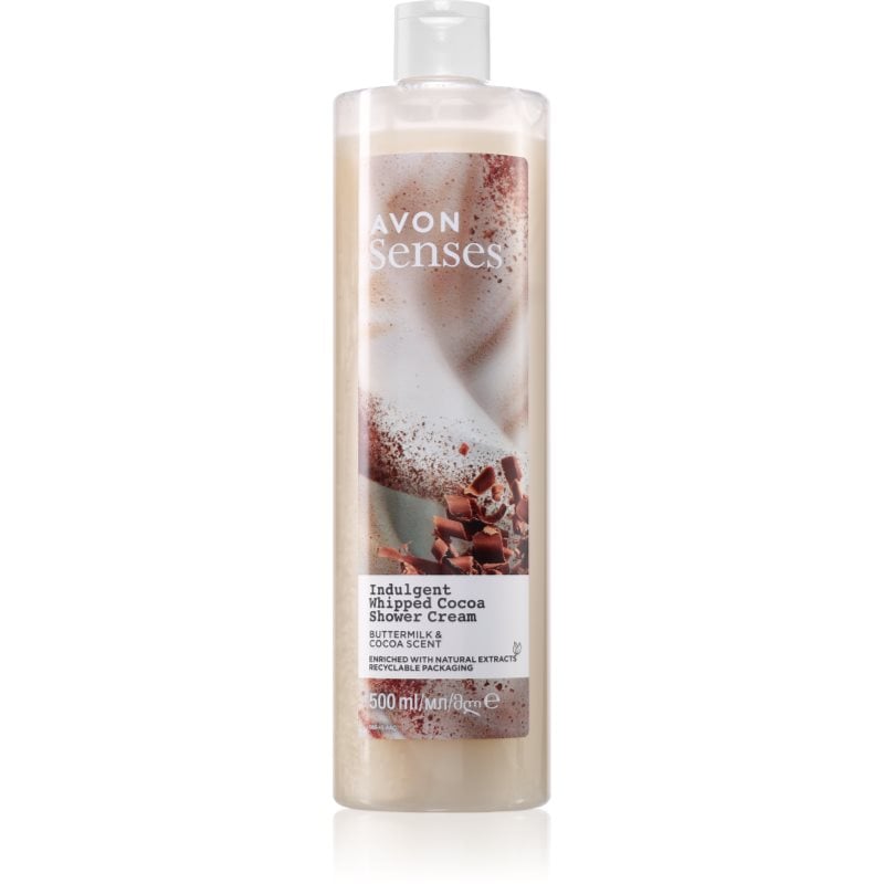 Avon Senses Indulgent Whipped Cocoa ревитализиращ душ крем