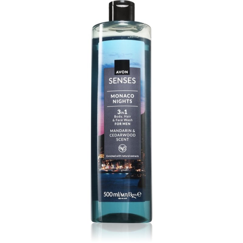 Avon Senses Monaco Nights душ гел 3 в 1