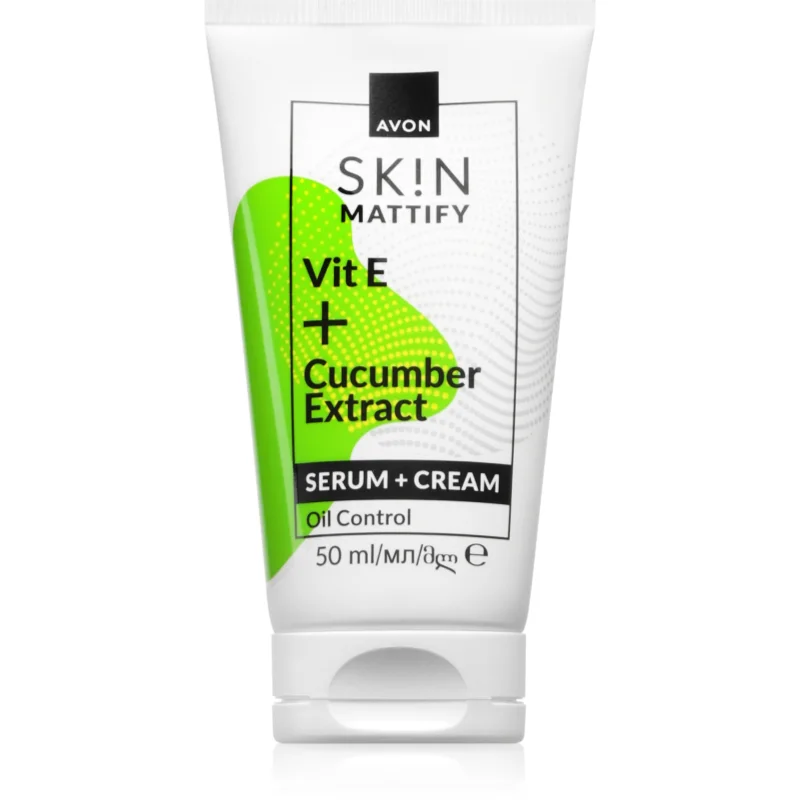 Avon Mattify Vit E + Cucumber Extract крем 2 в 1 - Грижа за лице - Сравни цени от 1 магазин с безплатна доставка