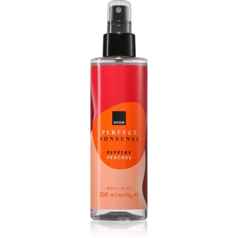 Avon Perfect Nonsense Peppery Peaches парфюмиран спрей за тяло за жени