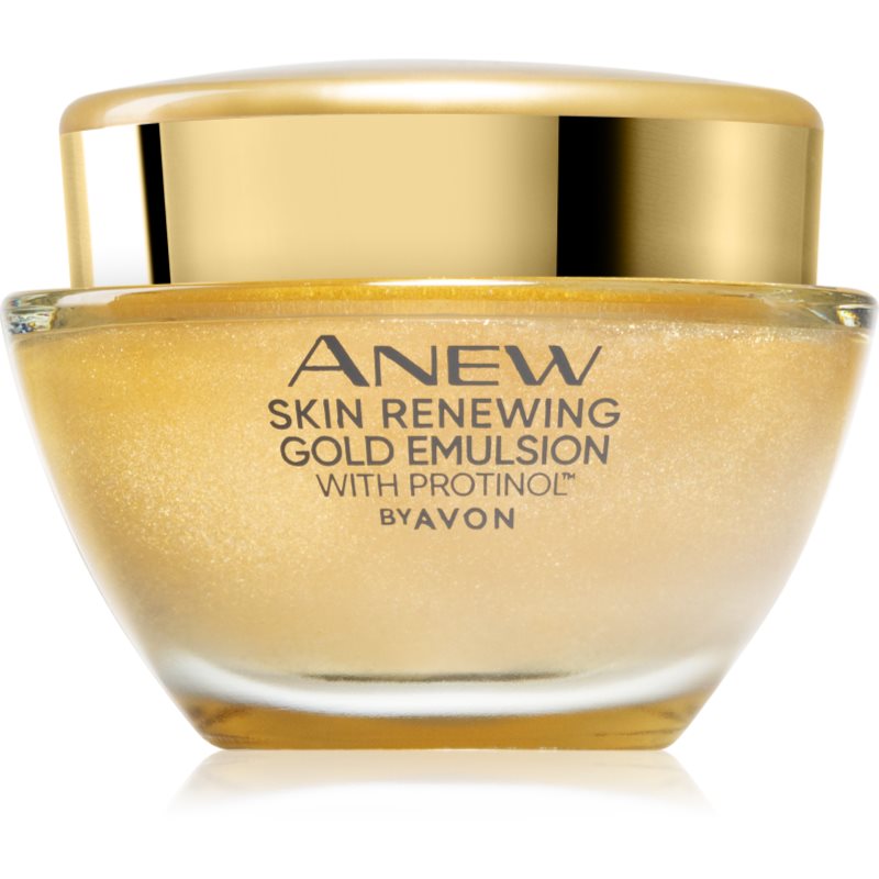 Avon Anew Skin Renewing Gold Emulsion хидратиращ нощен крем против бръчки - Грижа за лице - Сравни цени от 1 магазин с безплатна доставка