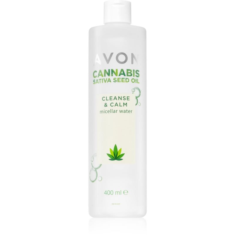 Avon Cannabis Sativa Oil Cleanse & Calm мицеларна вода за почистване с успокояващ ефект - Грижа за лице - Сравни цени от 1 магазин с безплатна доставка