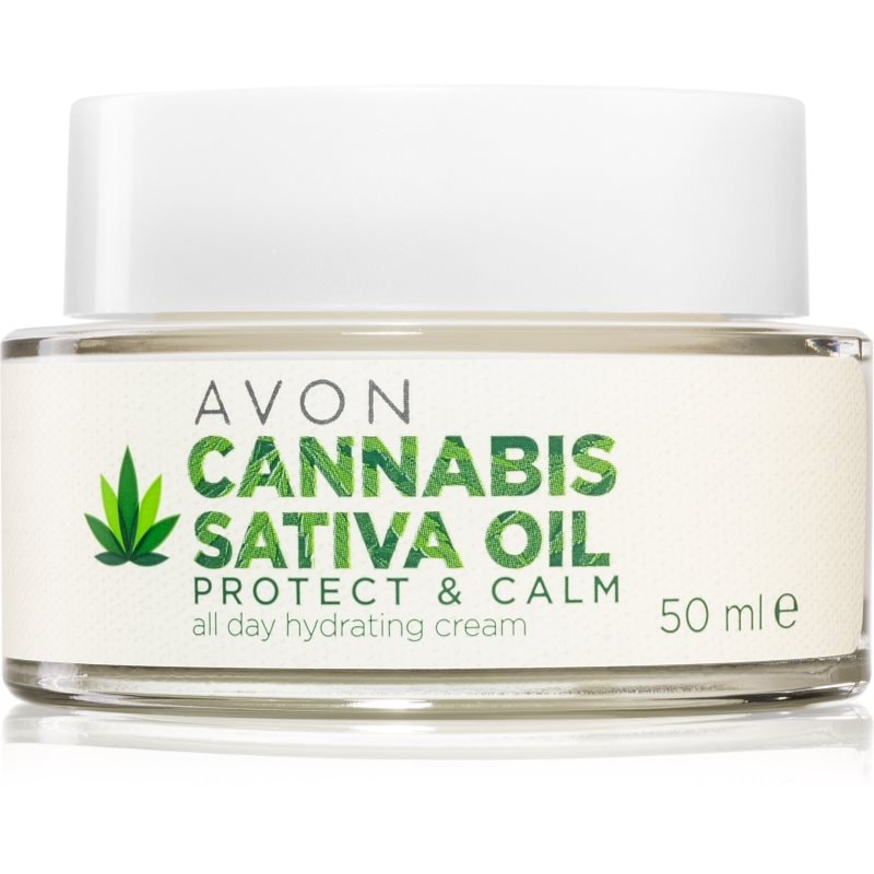 Avon Cannabis Sativa Oil Protect & Calm хидратиращ крем с конопено масло - Грижа за лице - Сравни цени от 1 магазин с безплатна доставка