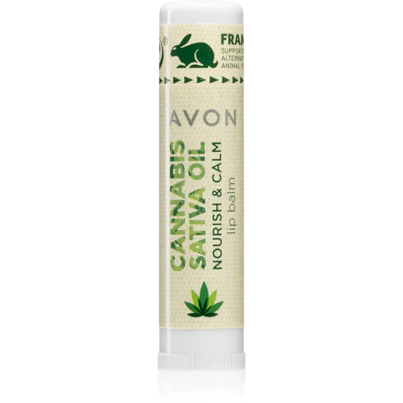 Avon Cannabis Sativa Oil Nourish & Calm балсам за устни с конопено масло - Грижа за лице - Сравни цени от 1 магазин с безплатна доставка