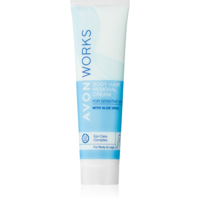 Avon Works Aloe Vera крем за депилация за чувствителна кожа