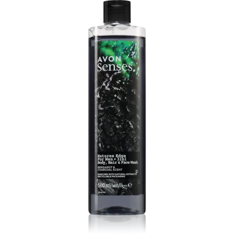 Avon Senses Natures Edge душ гел и шампоан 2 в 1 за мъже