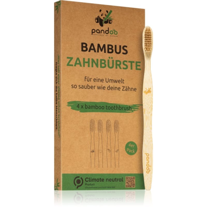 Pandoo Bamboo Toothbrush бамбукова четка за зъби Medium Soft