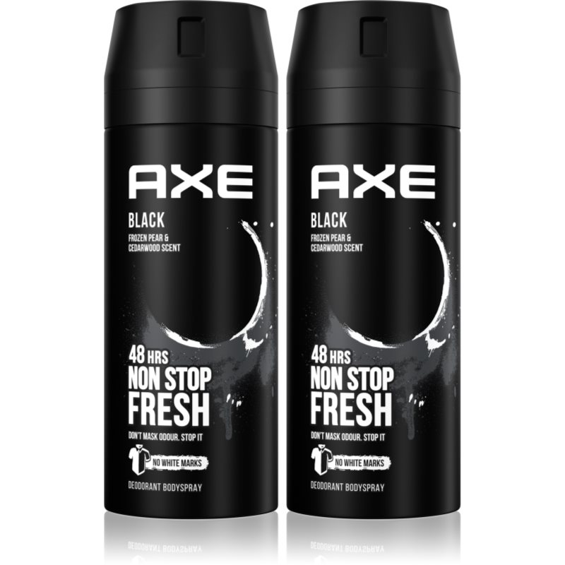 Axe Axe Black Frozen Pear & Cedarwood дезодорант и спрей за тяло изгодна опаковка 2 x - Мъжки парфюм 150мл - Сравни цени от 1 магазин с безплатна доставка