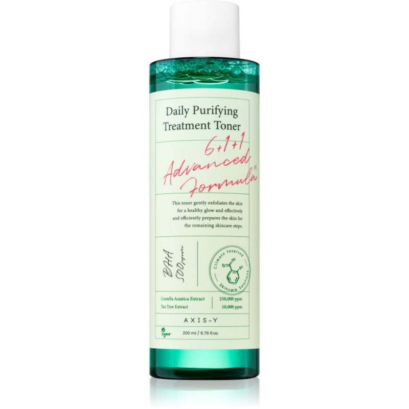 AXIS-Y 6+1+1 Advanced Formula Daily Purifying Treatment Toner дълко почистващ тоник с успокояващ ефект
