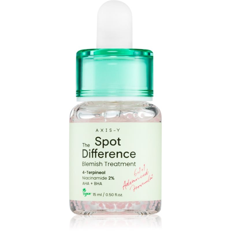 AXIS-Y AXIS-Y 6+1+1 Advanced Formula Spot The Difference Blemish Treatment локална грижа против акне за чувствителна кожа на лицето - Унисекс парфюм 15мл - Сравни цени от 1 магазин с безплатна доставка