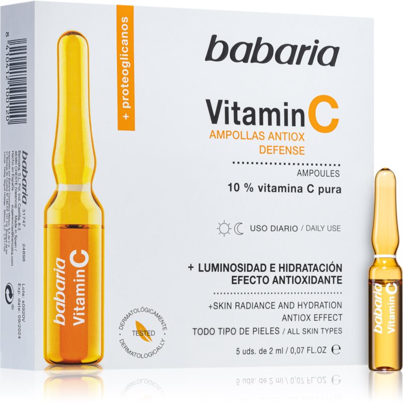 Babaria Vitamin C ампули с витамин С 5 x - Грижа за лице - Сравни цени от 1 магазин с безплатна доставка