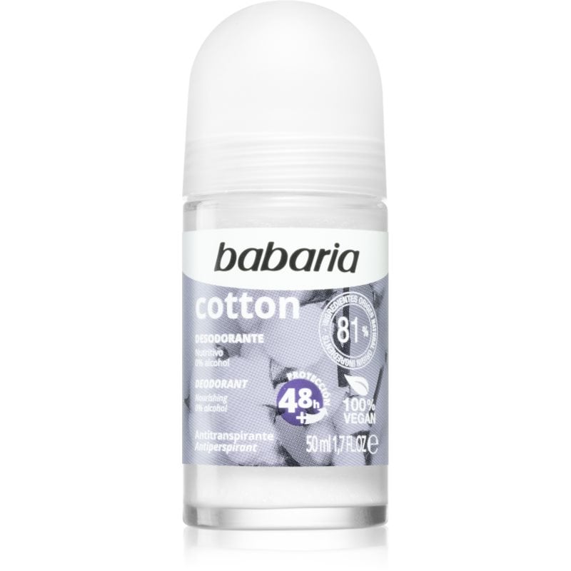 Babaria Deodorant Cotton рол- он против изпотяване с подхранващ ефект