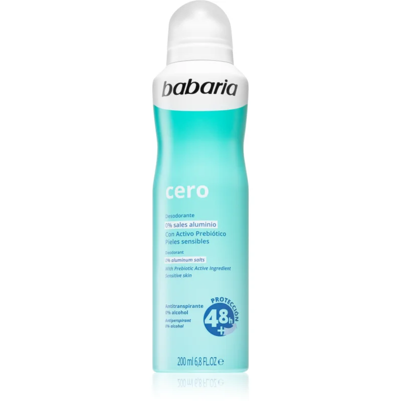 Babaria Deodorant Cero антиперспирант-спрей за чувствителна кожа - Грижа за тяло - Сравни цени от 1 магазин с безплатна доставка
