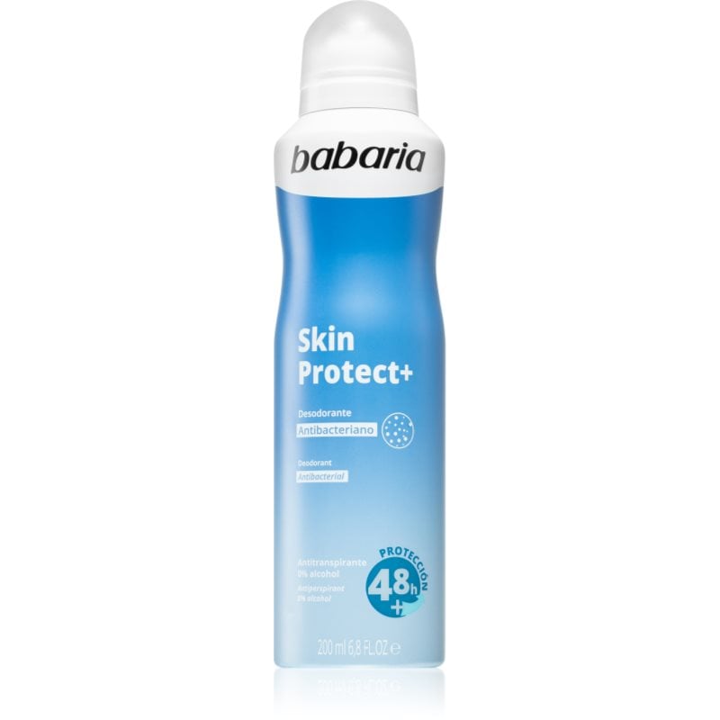 Babaria Deodorant Skin Protect+ дезодорант в спрей с антибактериална добавка