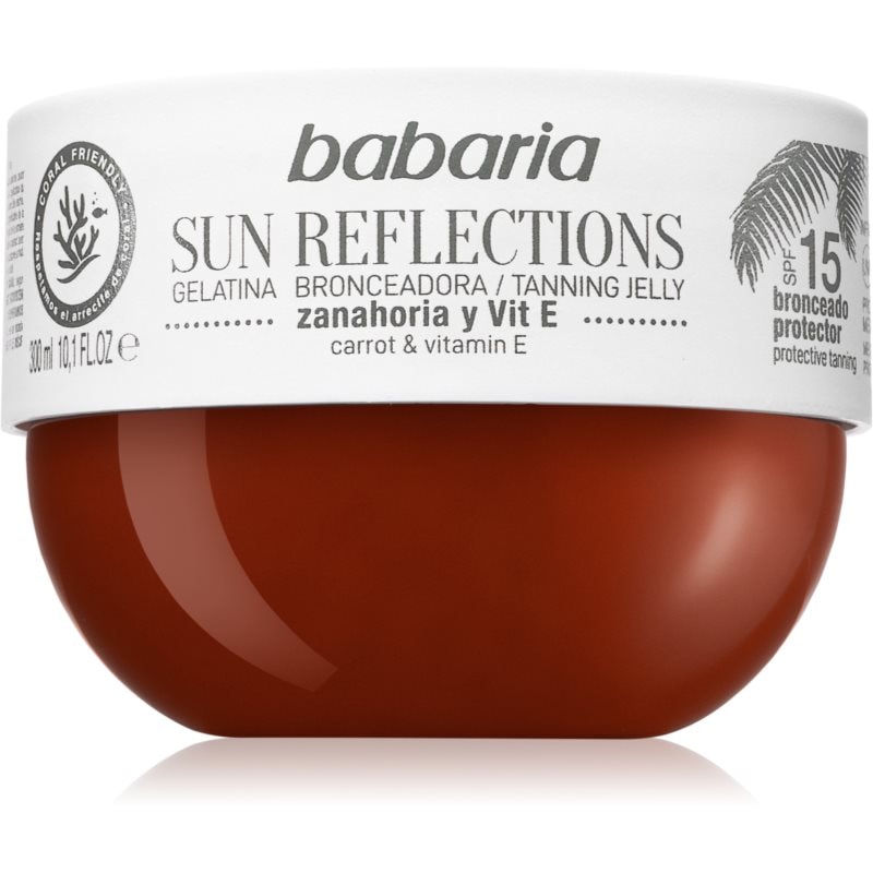 Babaria Babaria Tanning Jelly Sun Reflections защитен гел SPF 15 - Унисекс парфюм 300мл - Сравни цени от 1 магазин с безплатна доставка
