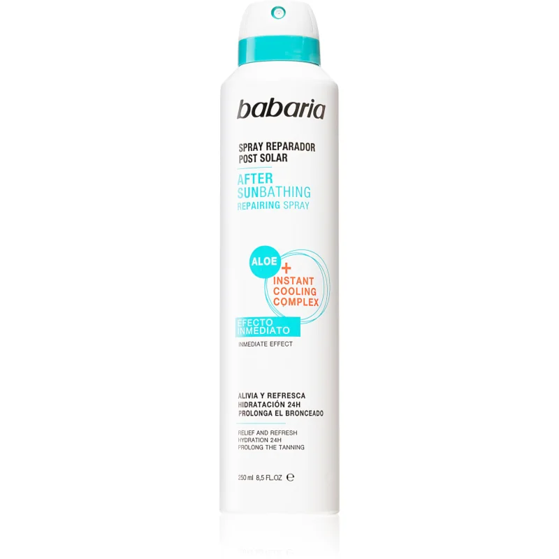 Babaria After Sunbathing Repairing Spray спрей след слънчеви бани с охлаждащ ефект - Грижа за тяло - Сравни цени от 1 магазин с безплатна доставка