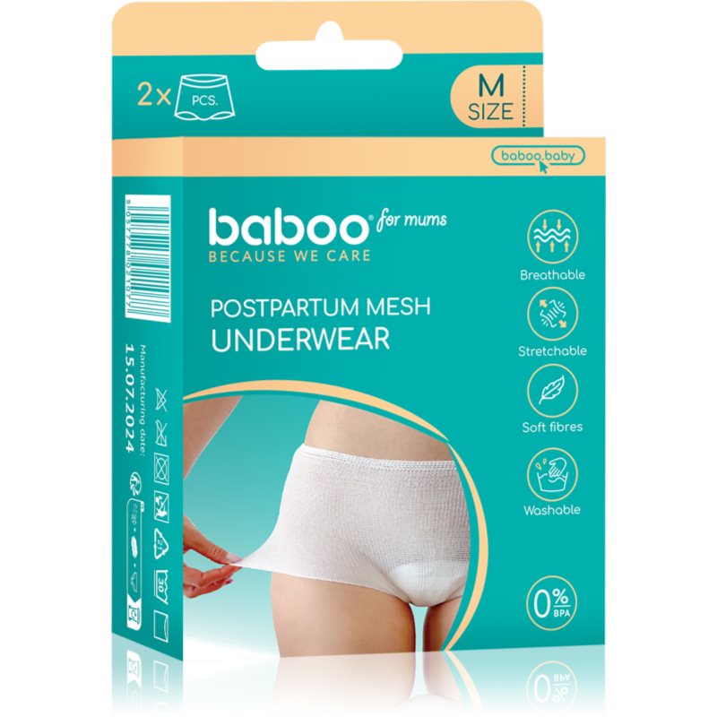 Baboo Postpartum Mesh Pants следродилни бикини и боксерки размер М - За деца - Сравни цени от 1 магазин с безплатна доставка