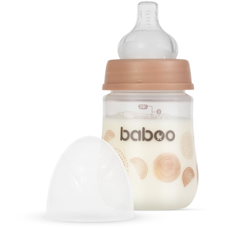 Baboo Anti-colic Feeding Bottle шише против колики за деца от раждането им Au Naturale, 0 m+