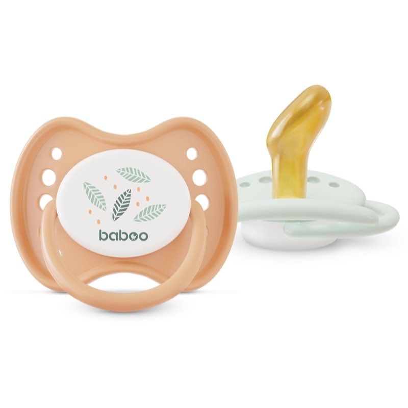 Baboo Soothers Orthodontic Latex with Case биберон Peachy Keen 0-6 m - За деца - Сравни цени от 1 магазин с безплатна доставка