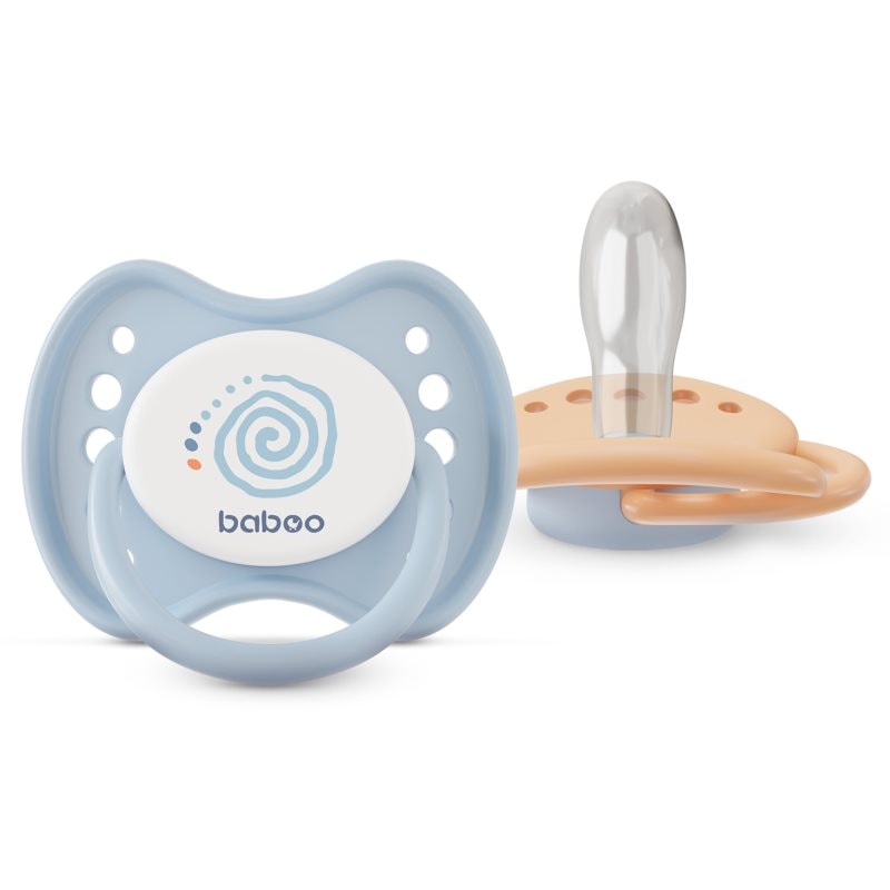 Baboo Soothers Silicone Symmetrical with Case биберон Blue Haze 6-12 m - За деца - Сравни цени от 1 магазин с безплатна доставка