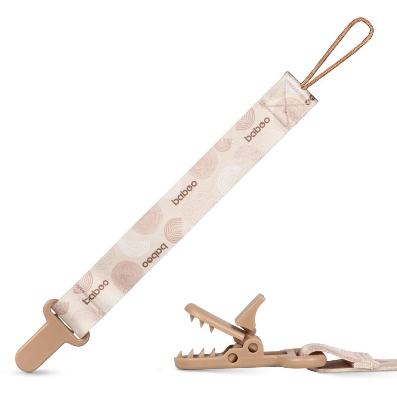 Baboo Textile Soother Holder клипс за биберон Au Naturale - За деца - Сравни цени от 1 магазин с безплатна доставка