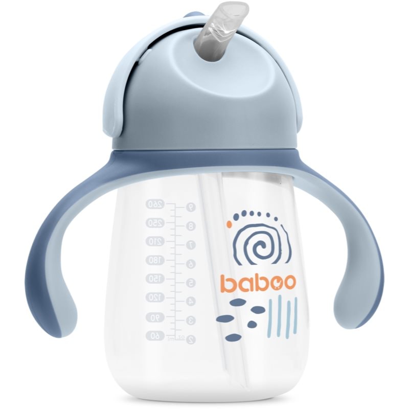 Baboo Cup with Silicone Straw чаша със сламка Blue Haze 9m+ - За деца - Сравни цени от 1 магазин с безплатна доставка