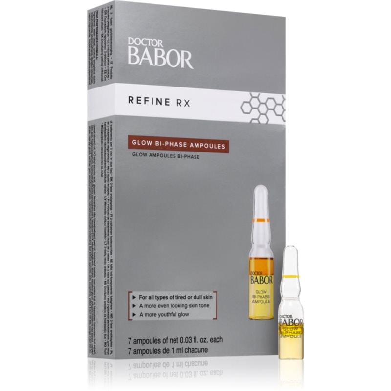 BABOR Doctor Babor - Refine RX Glow Bi-Phase Ampoules ампули за озаряване на лицето 7x - Грижа за лице - Сравни цени от 1 магазин с безплатна доставка