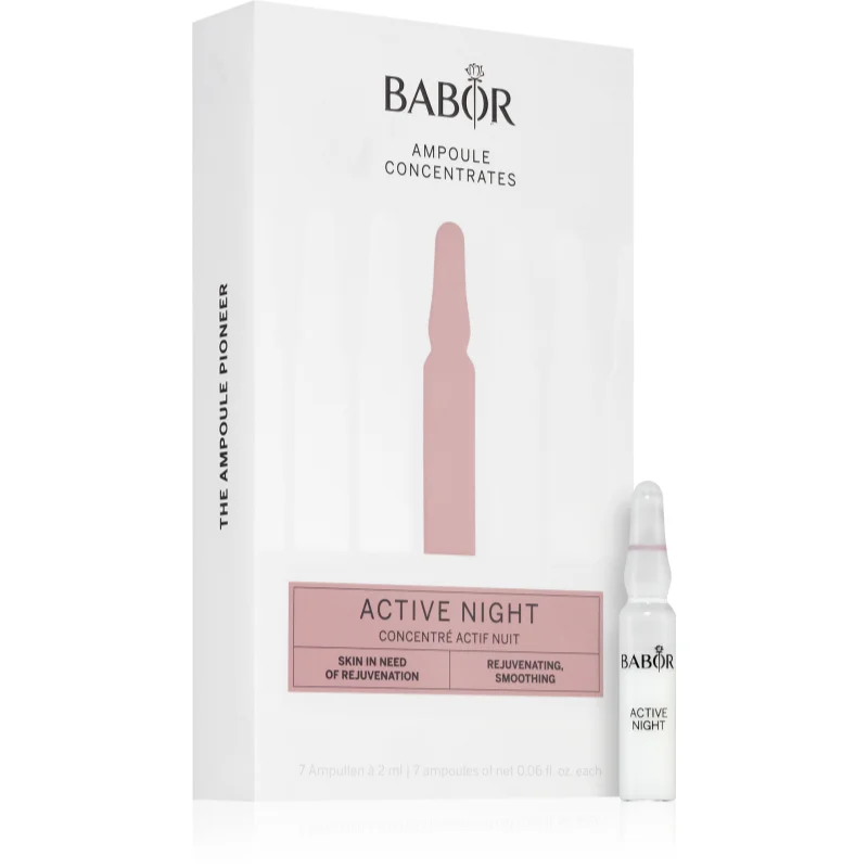 BABOR Ampoule Active Night ампули за регенериране на кожата 7x - Грижа за лице - Сравни цени от 1 магазин с безплатна доставка