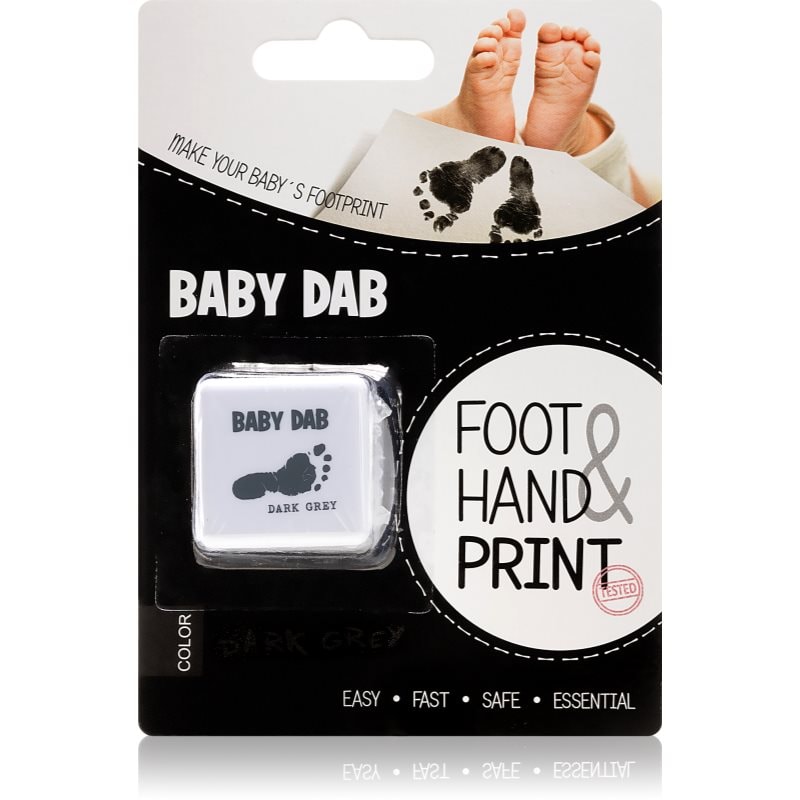 Baby Dab Foot & Hand Print Grey боя за детски печати - За деца - Сравни цени от 1 магазин с безплатна доставка