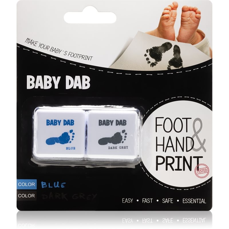 Baby Dab Foot & Hand Print Blue & Grey боя за детски печати - За деца - Сравни цени от 1 магазин с безплатна доставка