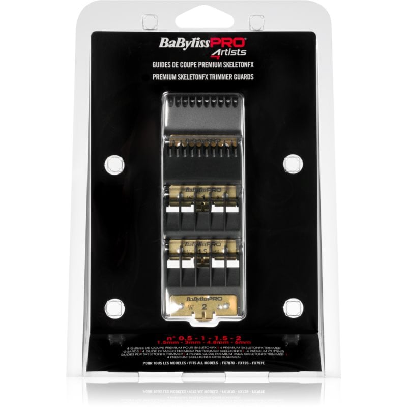 BaByliss PRO Blades Skeleton FX сменяеми глави 1,5mm, 3mm, 4,8mm, 6mm