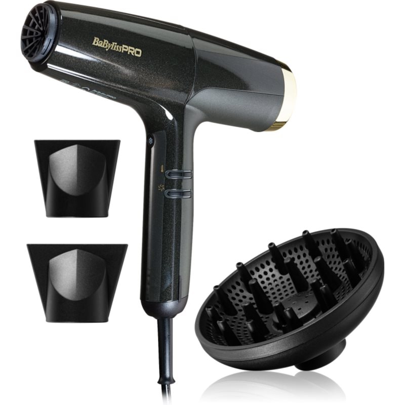 BaByliss PRO Falco Hair dryer BLACK & GOLD сешоар с вградена йонизираща функция - Електроуред - Сравни цени от 1 магазин с безплатна доставка