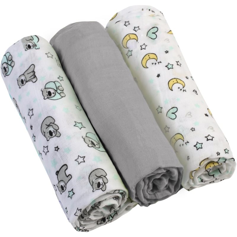 BabyOno Diaper Super Soft пелени от плат Grey 70 × 70 cm - За деца - Сравни цени от 1 магазин с безплатна доставка