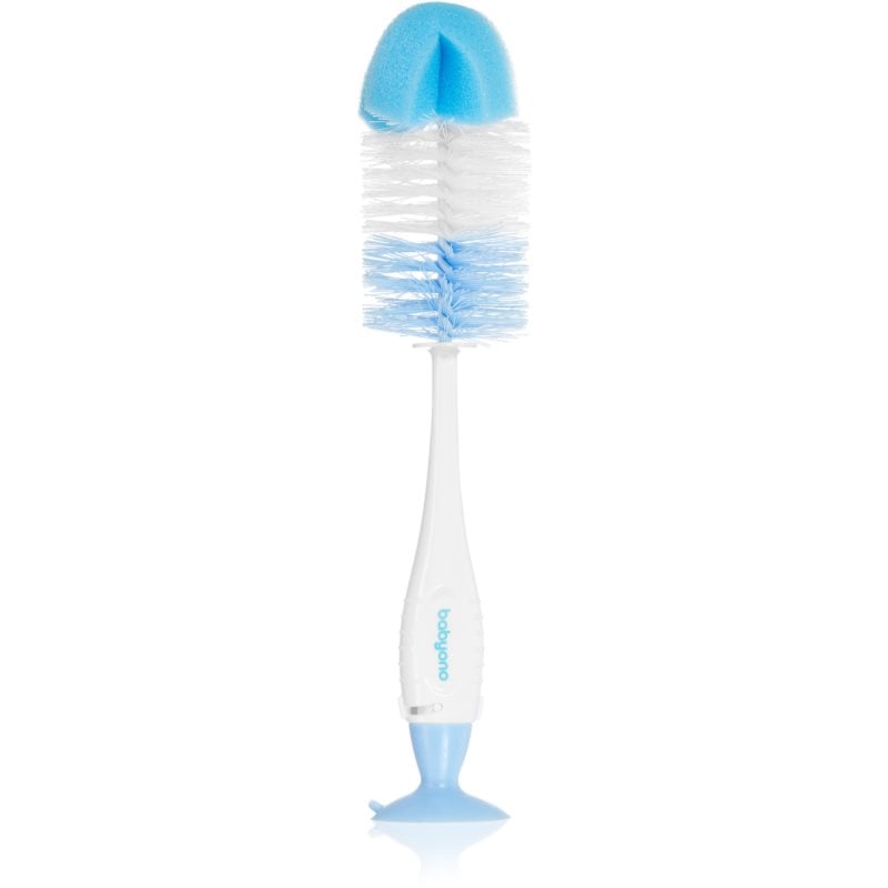 BabyOno Take Care Brush for Bottles and Teats четка за почистване 2 в 1 Blue