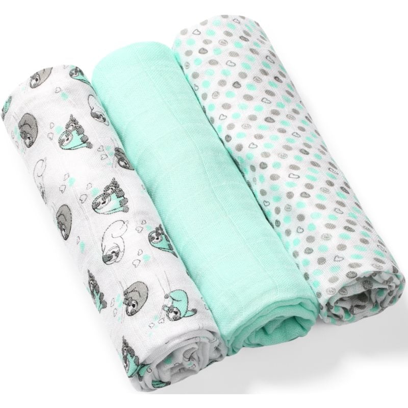 BabyOno Take Care Natural Diapers пелени от плат 70 x 70 cm Mint