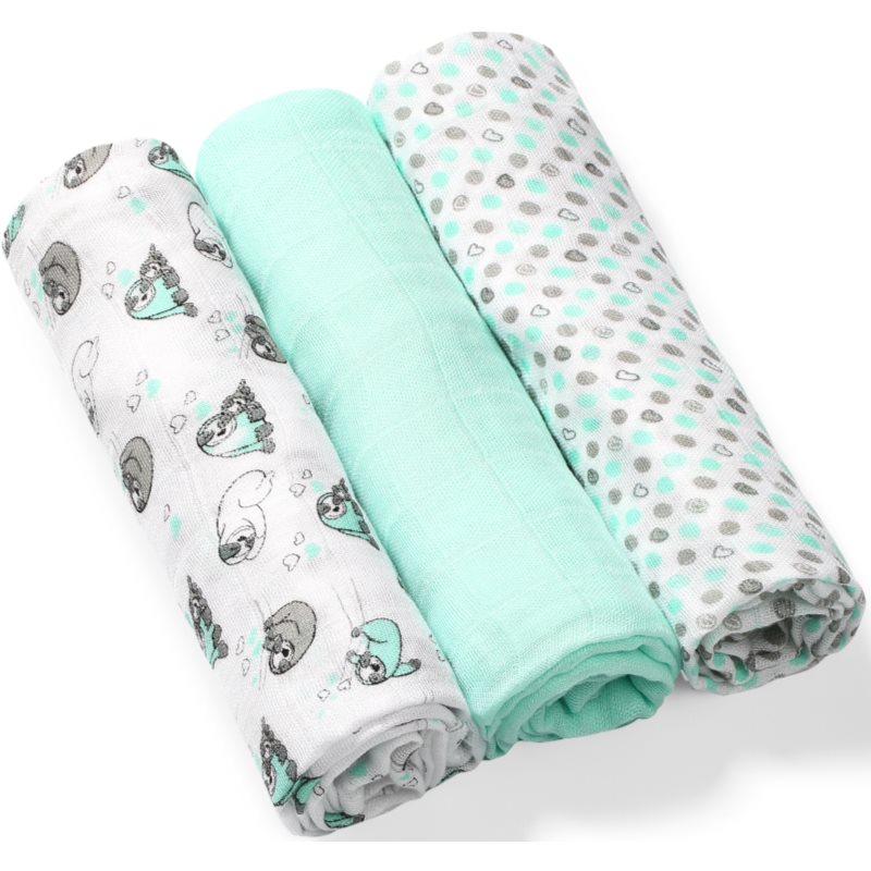 BabyOno BabyOno Take Care Natural Diapers пелени от плат 70 x 70 cm Mint - Унисекс парфюм 3мл - Сравни цени от 1 магазин с безплатна доставка