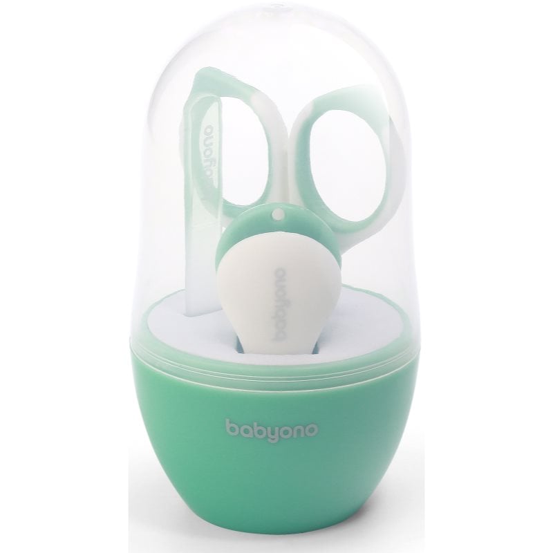 BabyOno Take Care комплект за маникюр за деца Mint