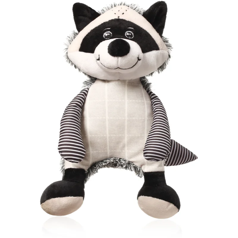 BabyOno Rattle Toy Rocky Racoon интерактивна плюшена играчка 25x13 cm - За деца - Сравни цени от 1 магазин с безплатна доставка